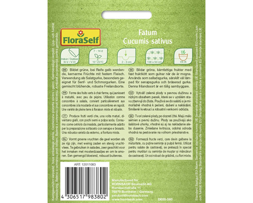 Salade komkommer Fatum FloraZelfbestuivende zaden groentezaden