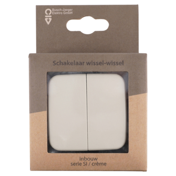 Busch-Jaeger Reflex SI wissel-wisselschakelaar crème