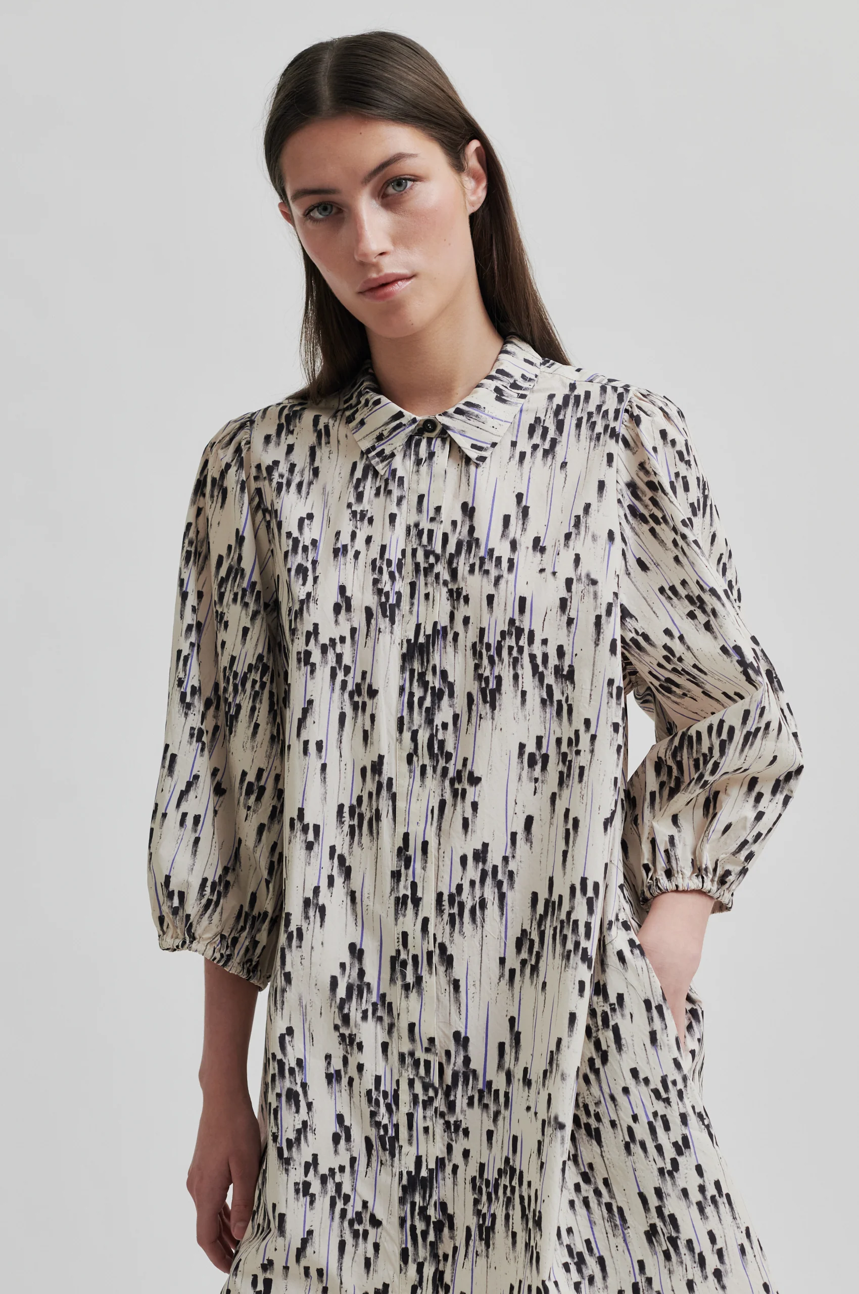 Second Female  Raina Tunic kjole - Silver Birch