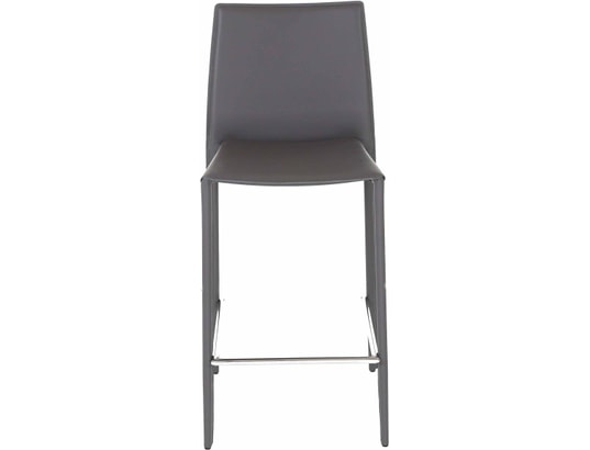 CONCEPT1 - Tabouret de bar Lot de 2 T. Boreal gris fonce synderme