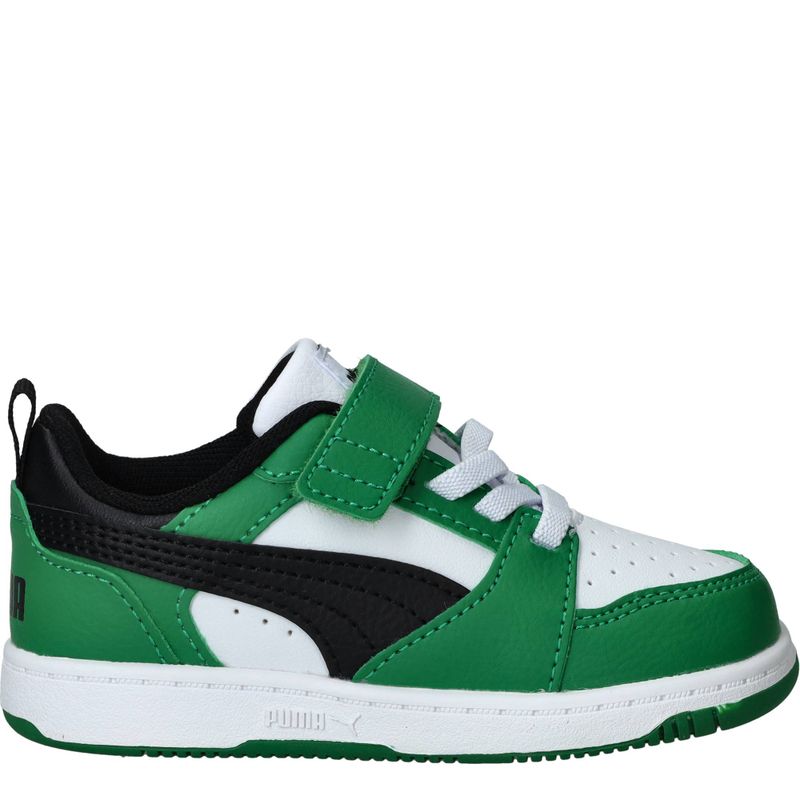 Puma Rebound V6 Low Sneakers Groen Jongens