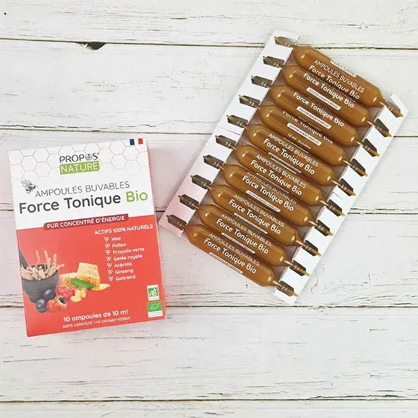 Propos' Nature Apitherapy Organic Tonic Force 10 ampolas