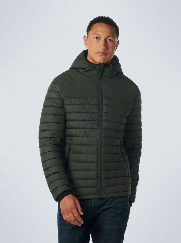 No Excess - Jas - Donker Groen - Met Capuchon