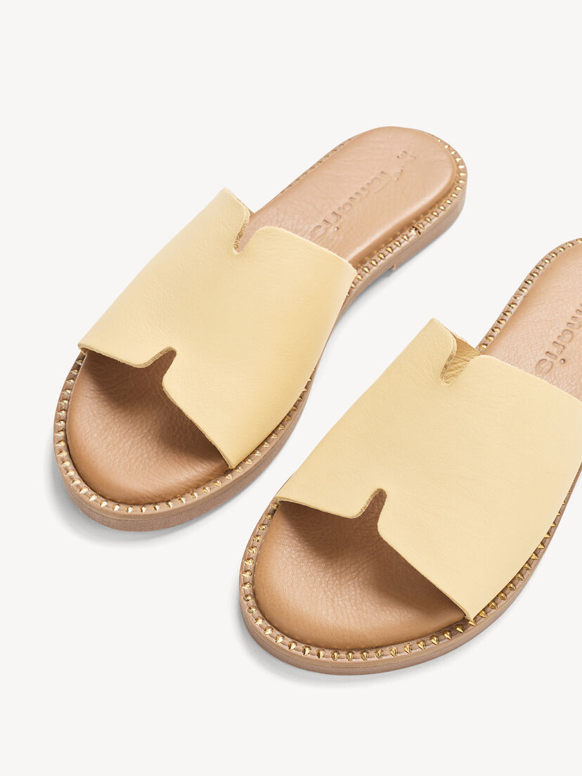 Leren Slipper - geel
