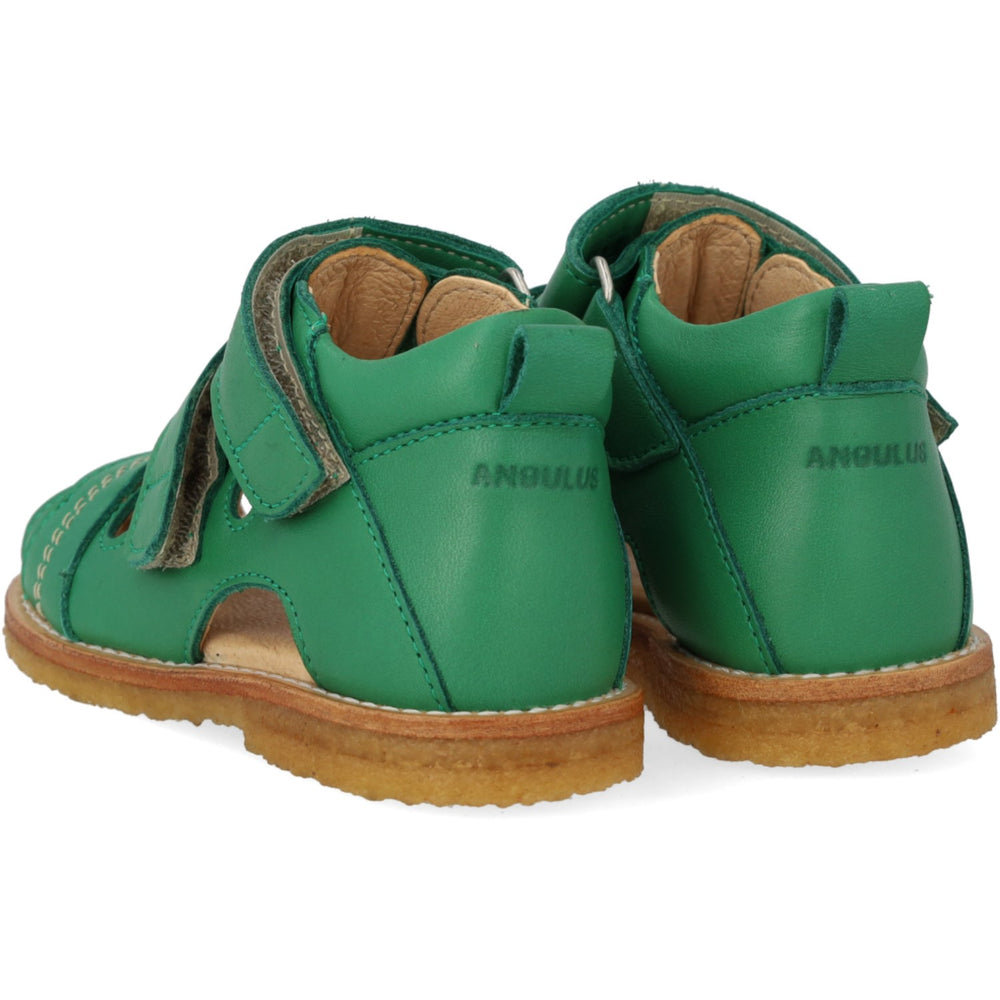 Køb Angulus Grass Green Begynder Sandal Med Velcrolukning