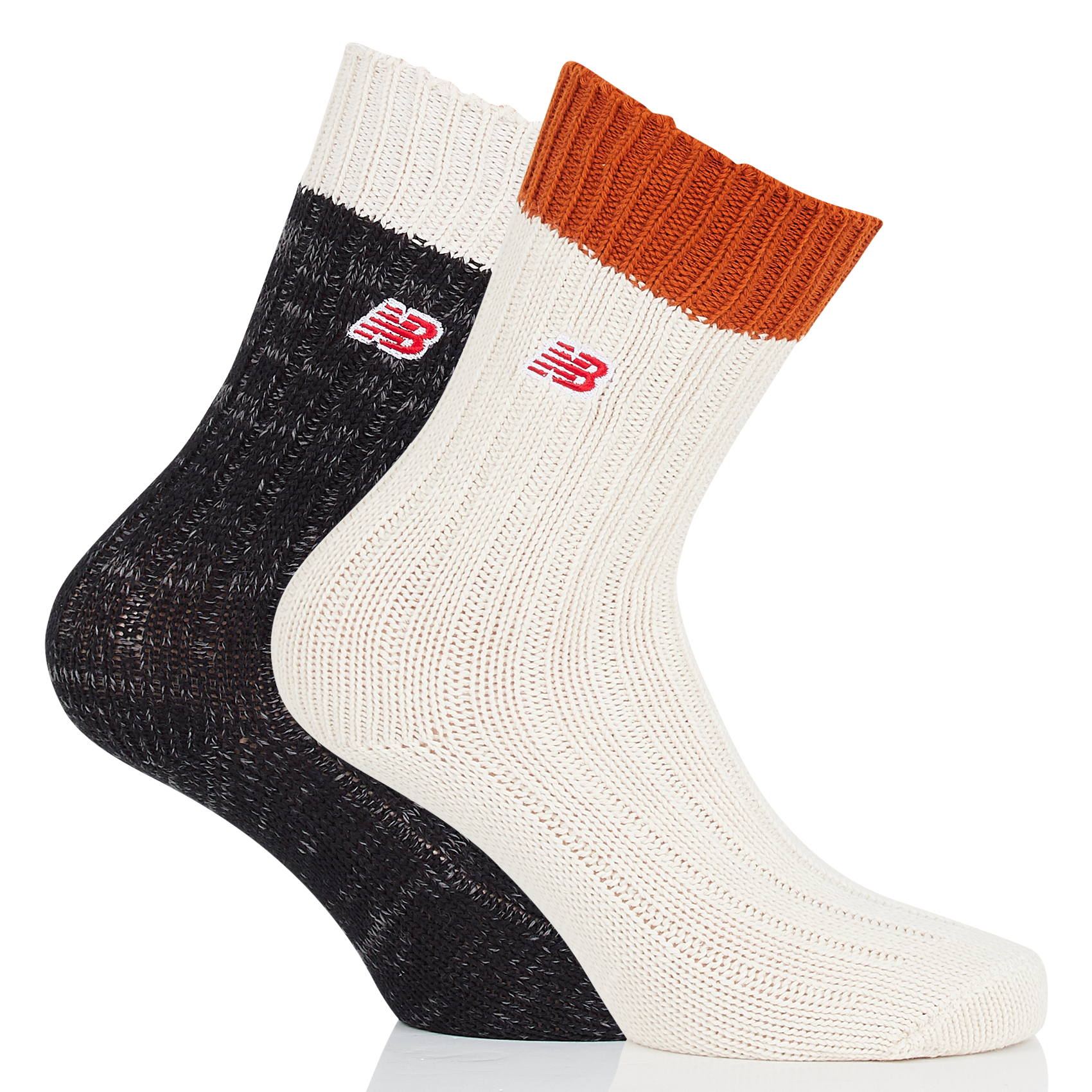 Chaussettes logo brodé | Beige