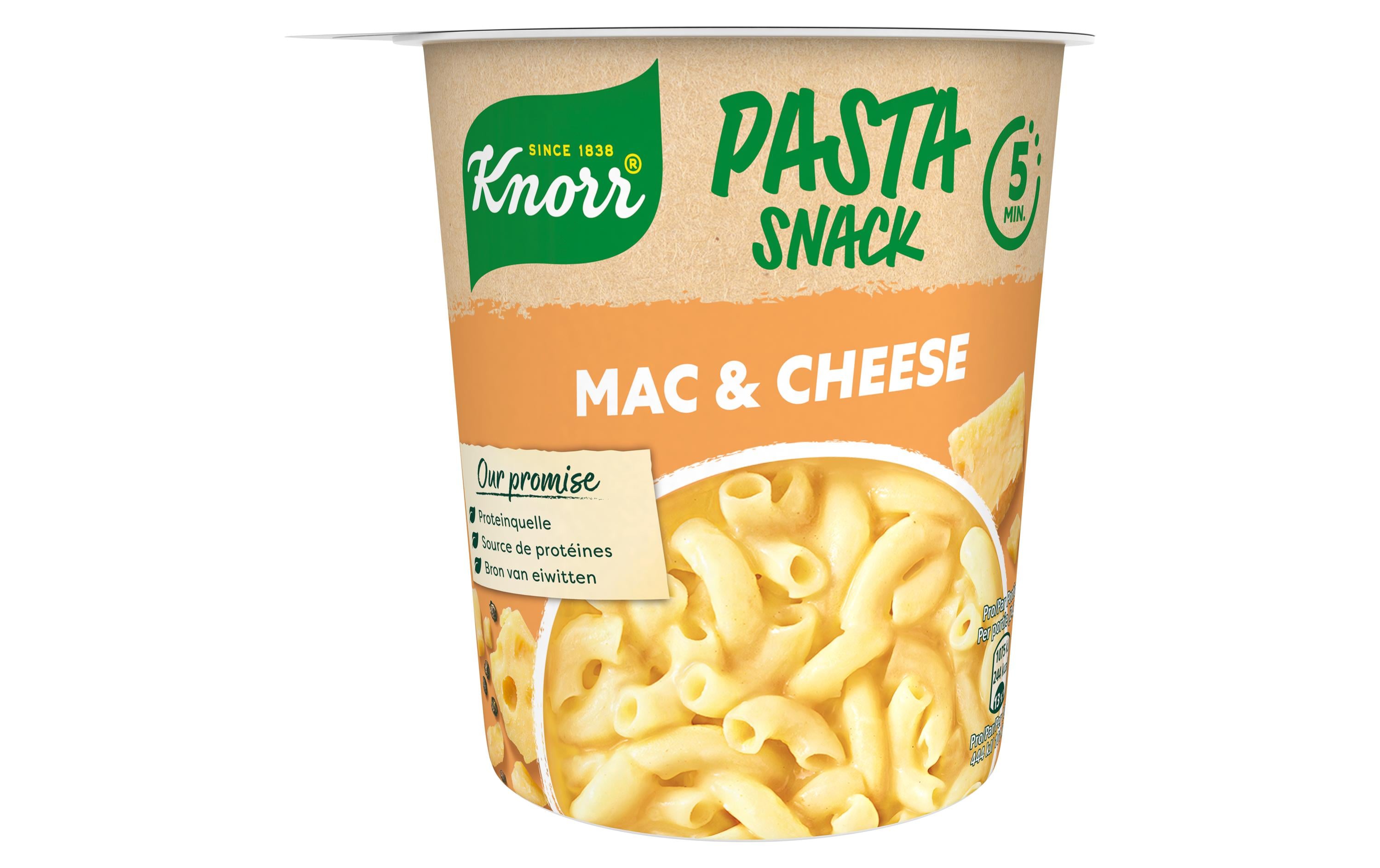 Fertiggericht Pasta Snack Mac & Cheese 1 PortionHerzhafte Mahlzeit mit Teigwaren und Käse