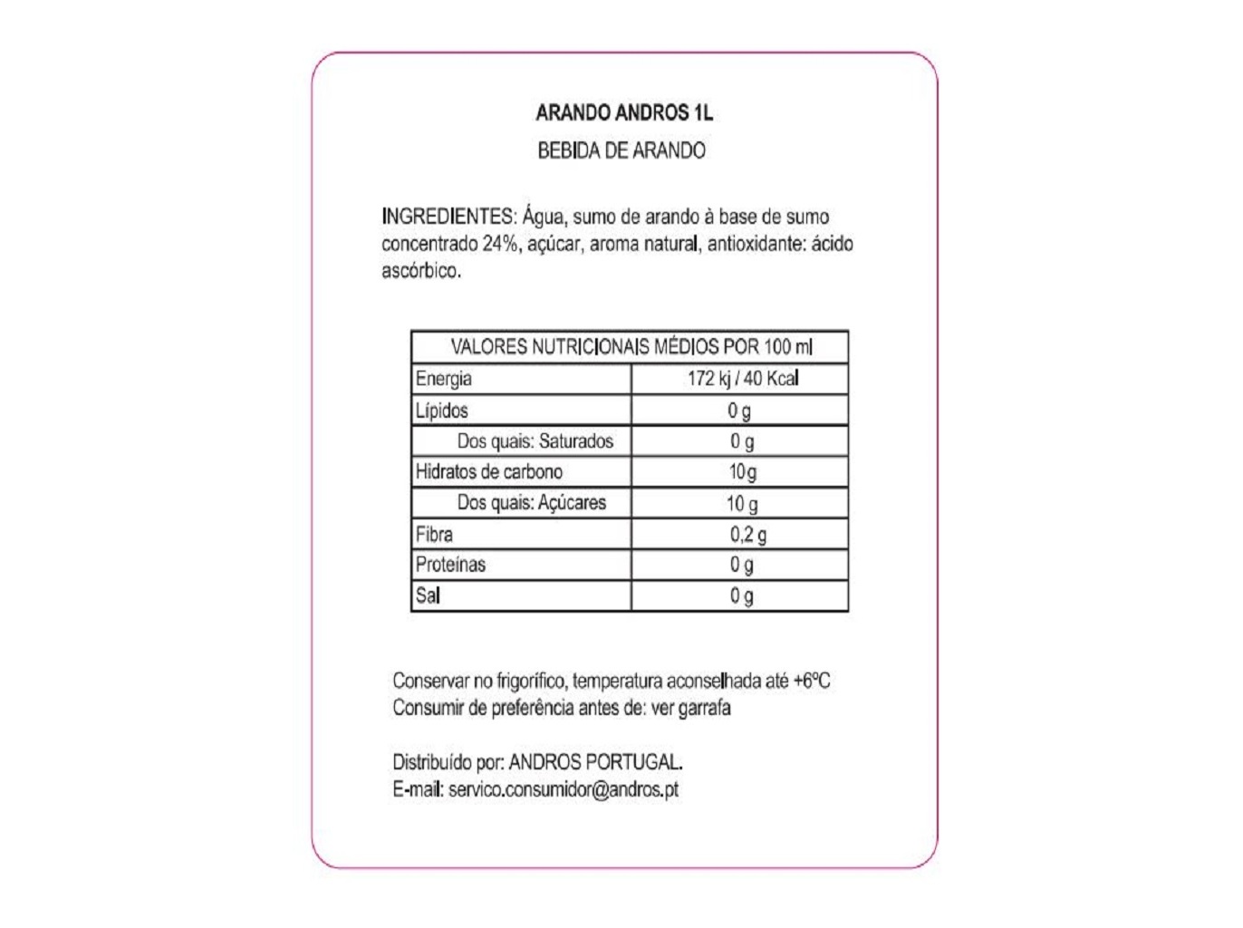 SUMO ANDROS ARANDO 1L