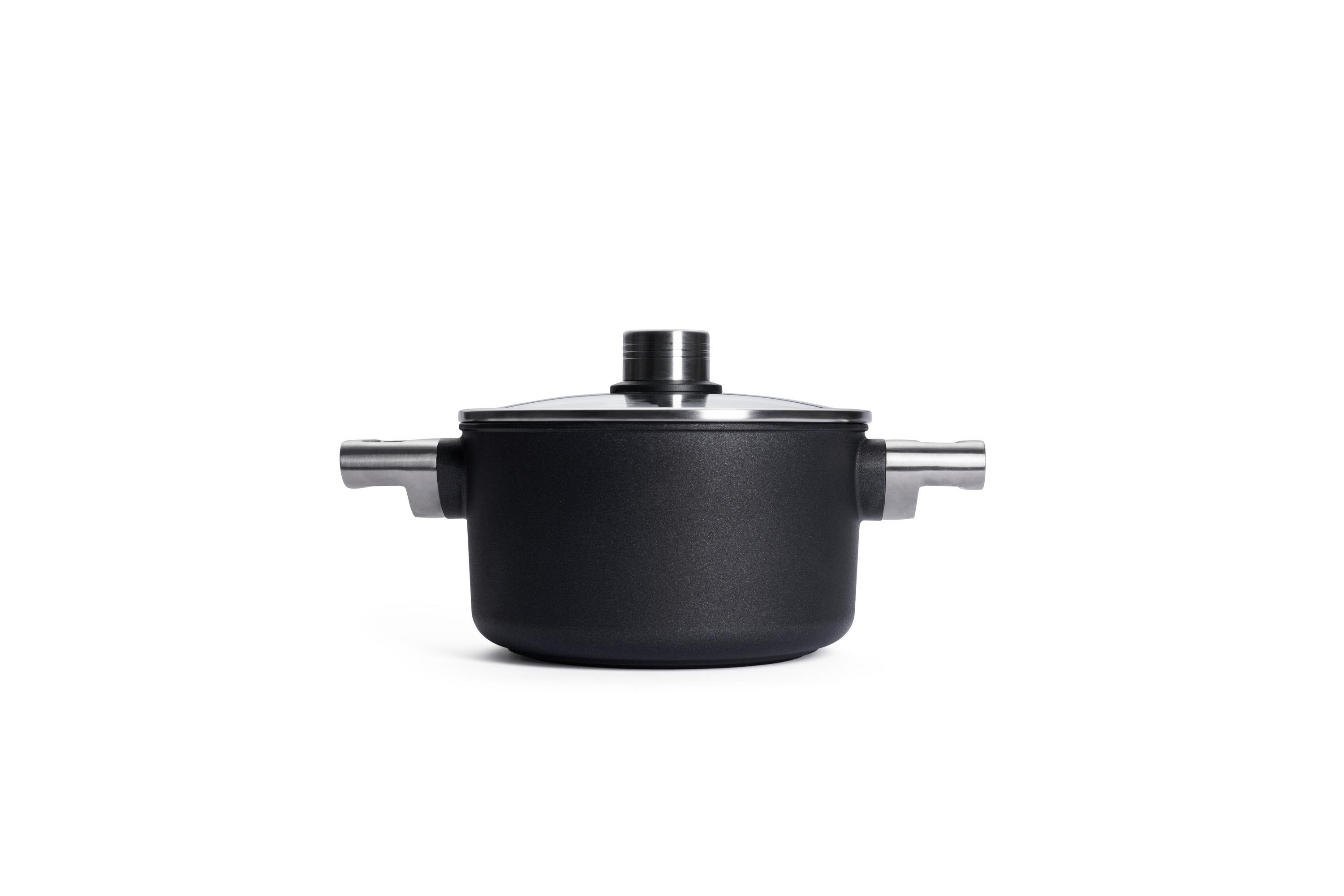 Logic XR Topf-Set, 6-tlg.,  Ø 24 + 20 + 18 cm - Griffart: Edelstahl Griff