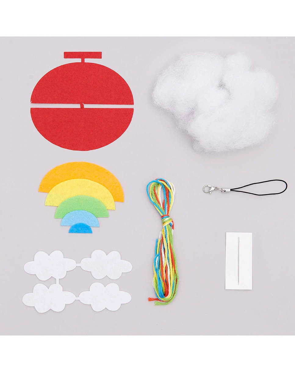 Filz-Bastelset ANHÄNGER - REGENBOGEN in bunt