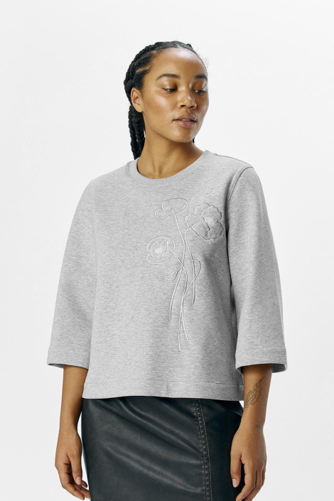 Object grijze dames sweater