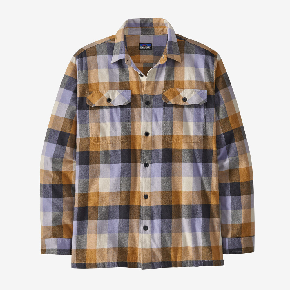 Langärmeliges Herren-Flanellhemd aus mittelschwerer Bio-Baumwolle (Fjord-Stil)