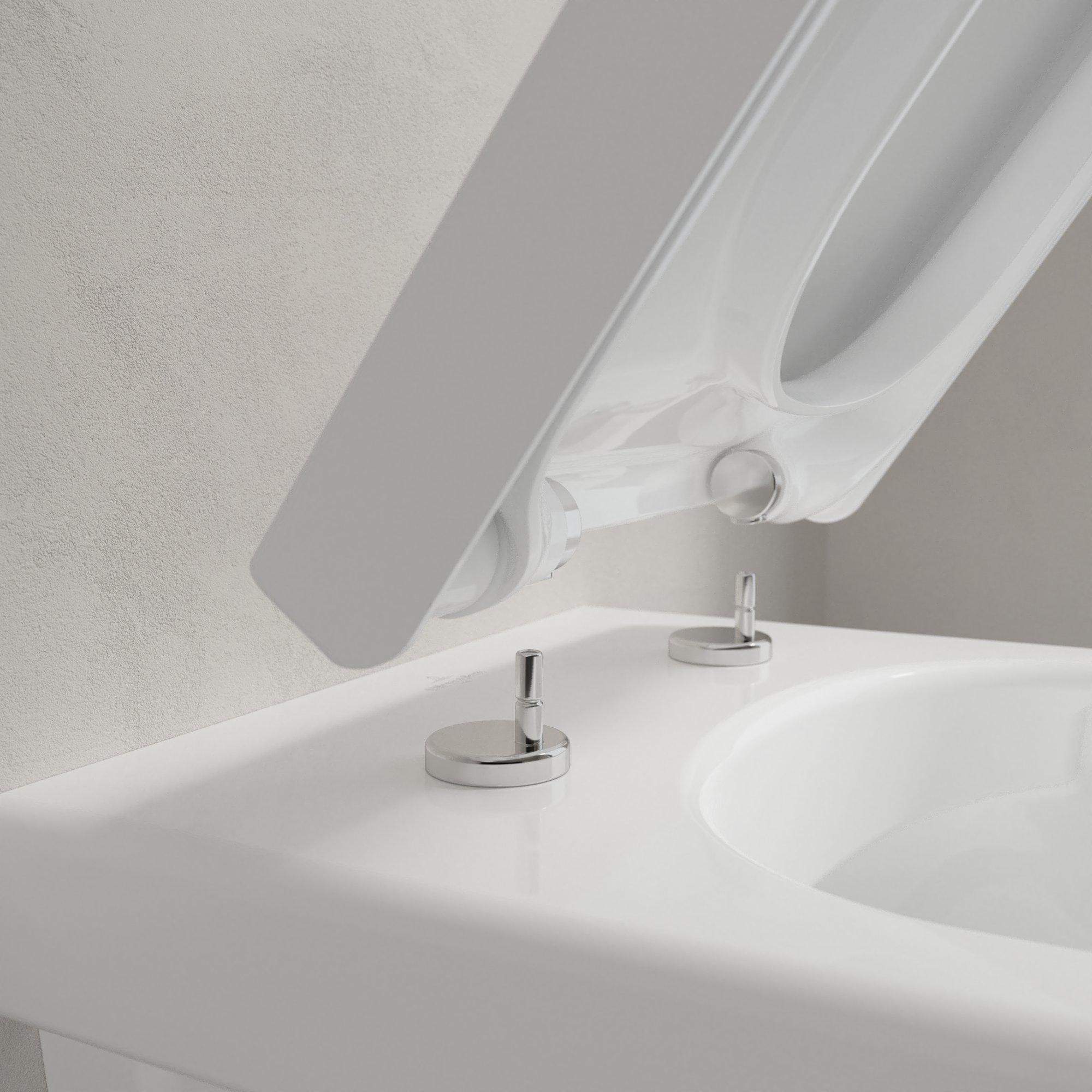 Villeroy & Boch Architectura compact randloos toilet ovaal met softclose zitting wit glans
