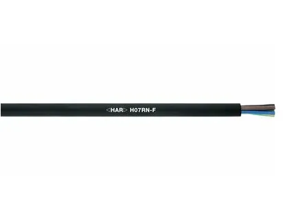 Lapp H07RN-F, Mellemspændingskabel, Sort, Gummi, Kobber, 1.5 mm², 28,8 kg/km