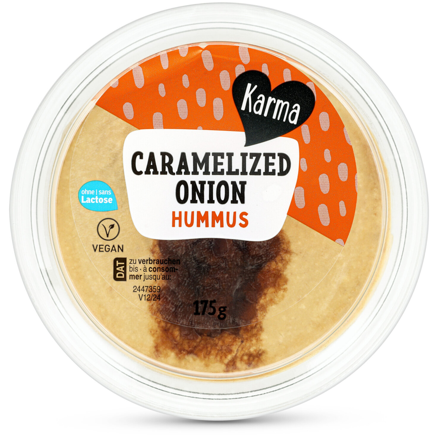 Karma Hummus mit karamellisierten Zwiebeln