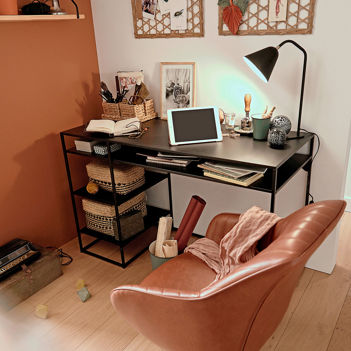 LA REDOUTE INTERIEURS<br>Mesa em aço e metal, Miva