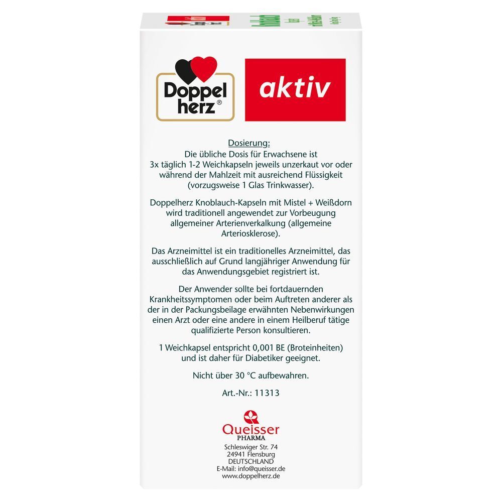 Doppelherz® aktiv Knoblauchkapseln mit Mistel + Weißdorn