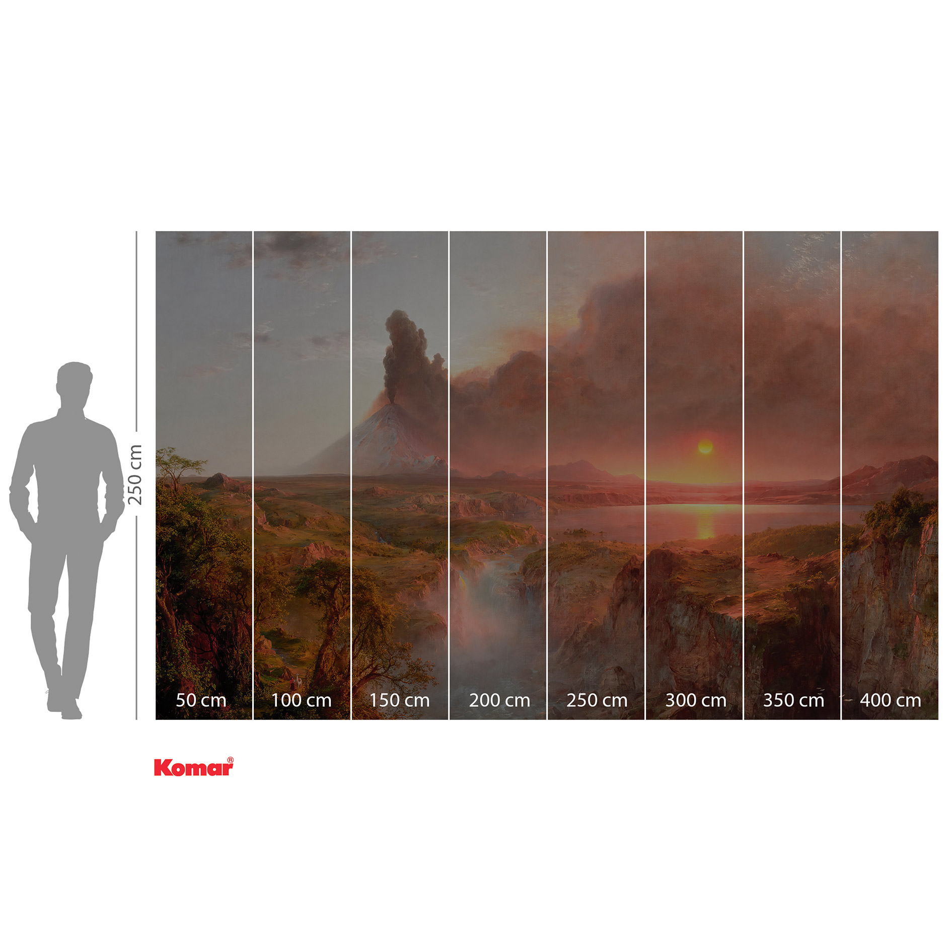 Vlies-Fototapete THE ANDES - bunt - 400x250 cm
