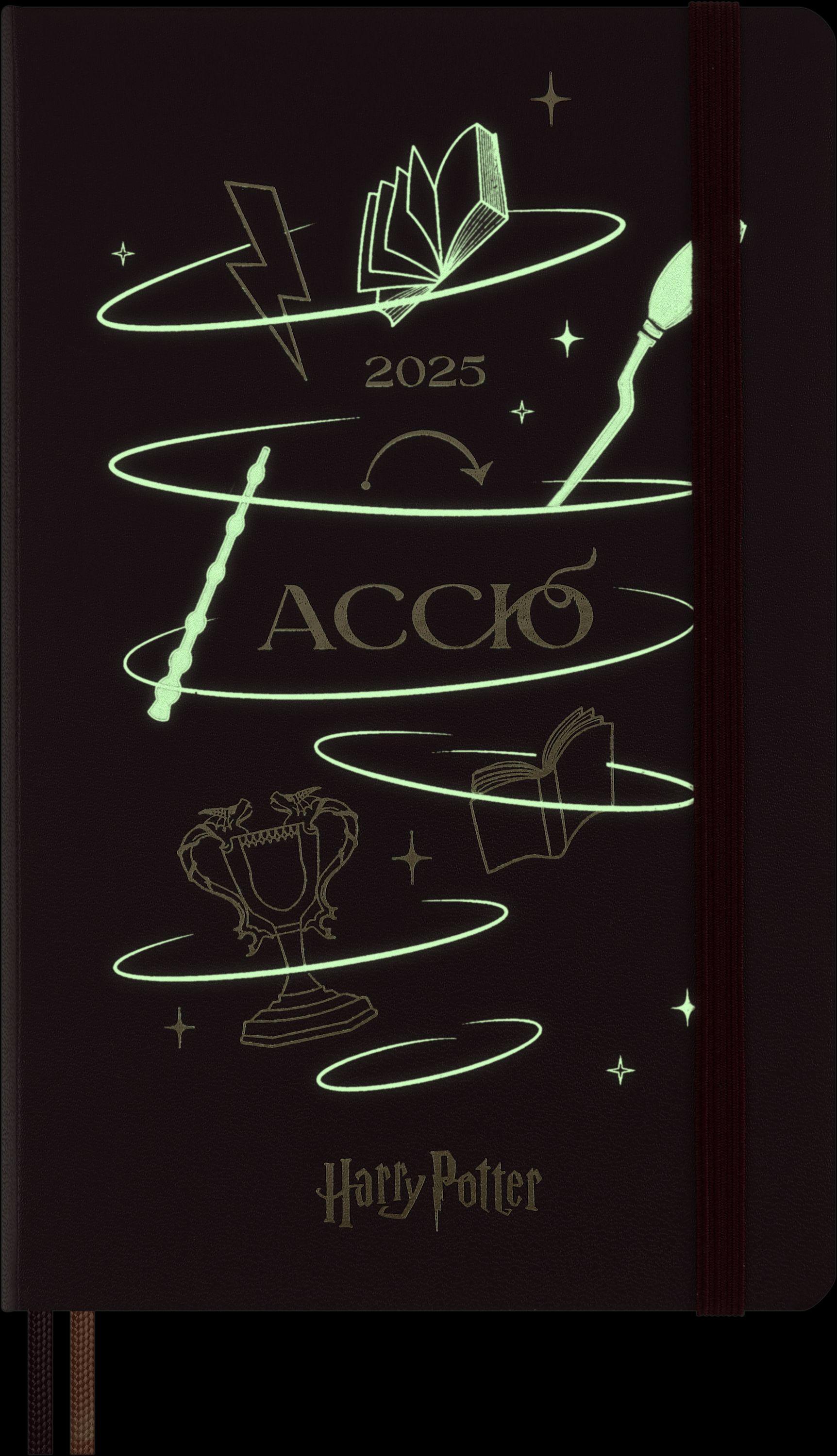 Moleskine Harry Potter Accio 12 Monate Tageskalender 2025, L/A5