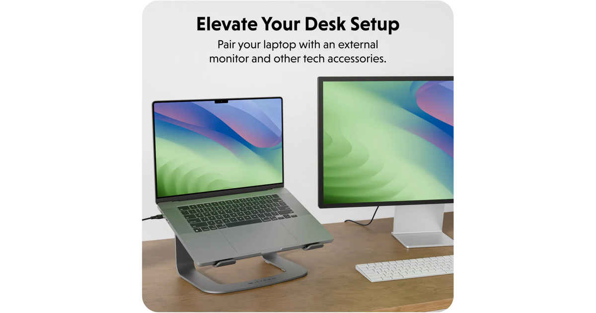 HyperHyperSpace Ergonomic Laptop Stand bevestiging  (Grijs)