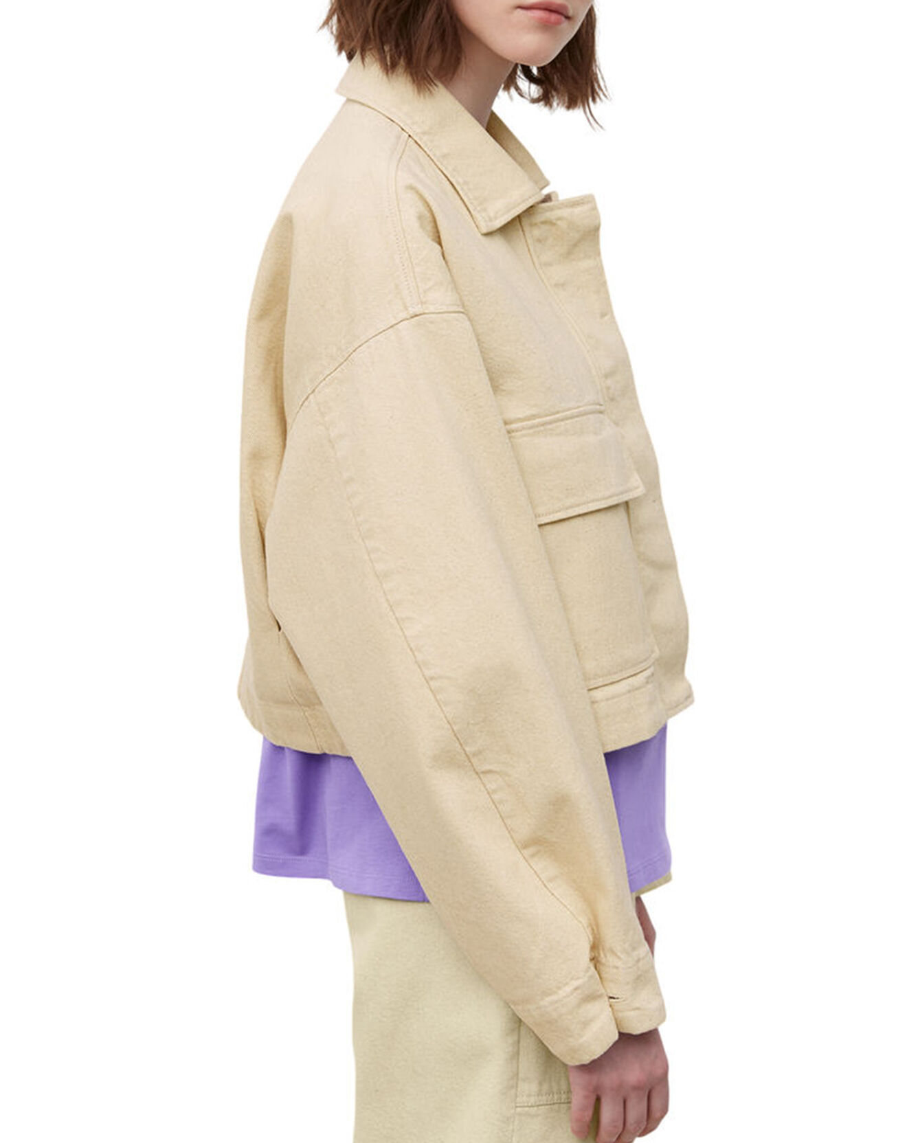 Marc O'Polo Veste en Coton & Lin Cop beige