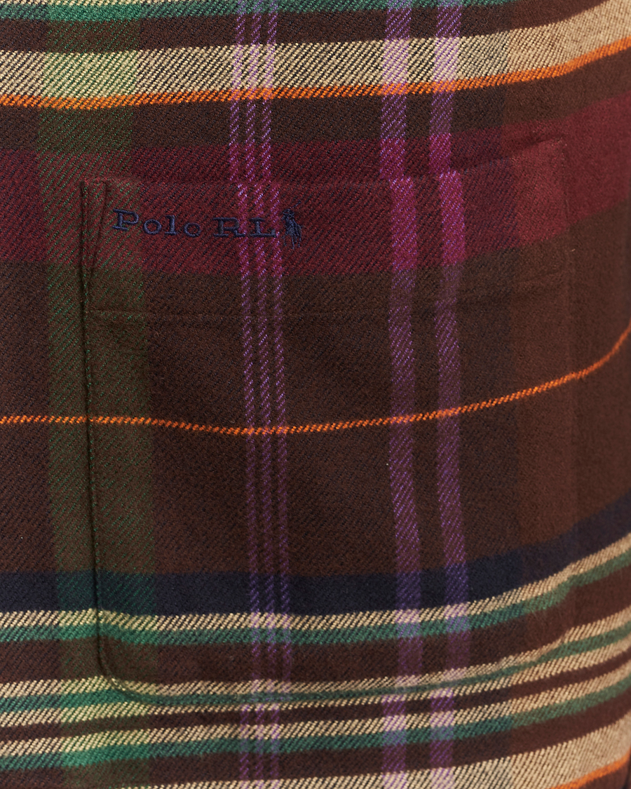 Polo Ralph Lauren Brushed Flannel Pocket Shirt Brown/Green
