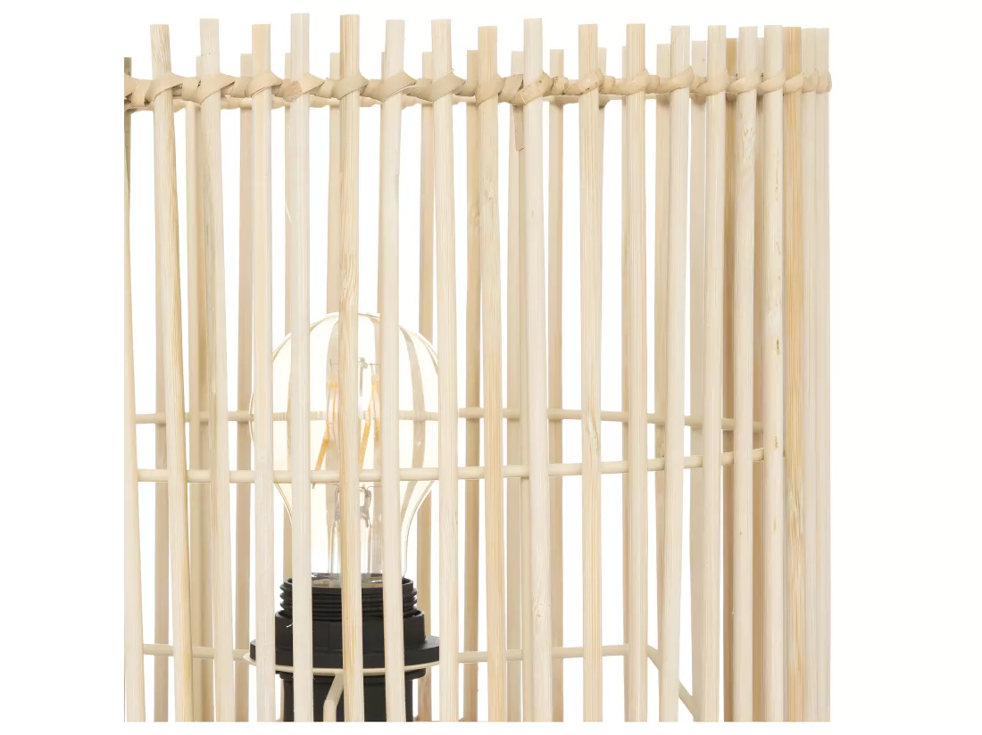 Lampe à poser en Bois et Bambou D 27 cm