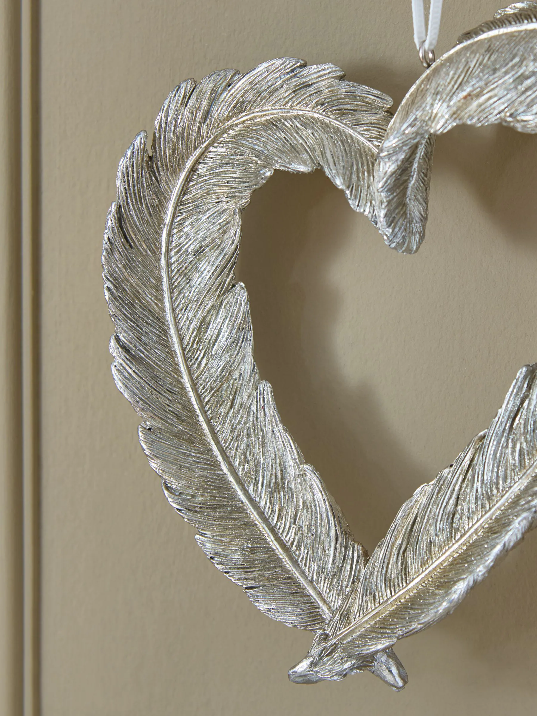 Feather Heart Hanging Decoration
