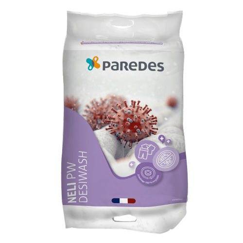 Lessive poudre désinfectante Paredes Neli PW Desiwash sac de 13,5kg