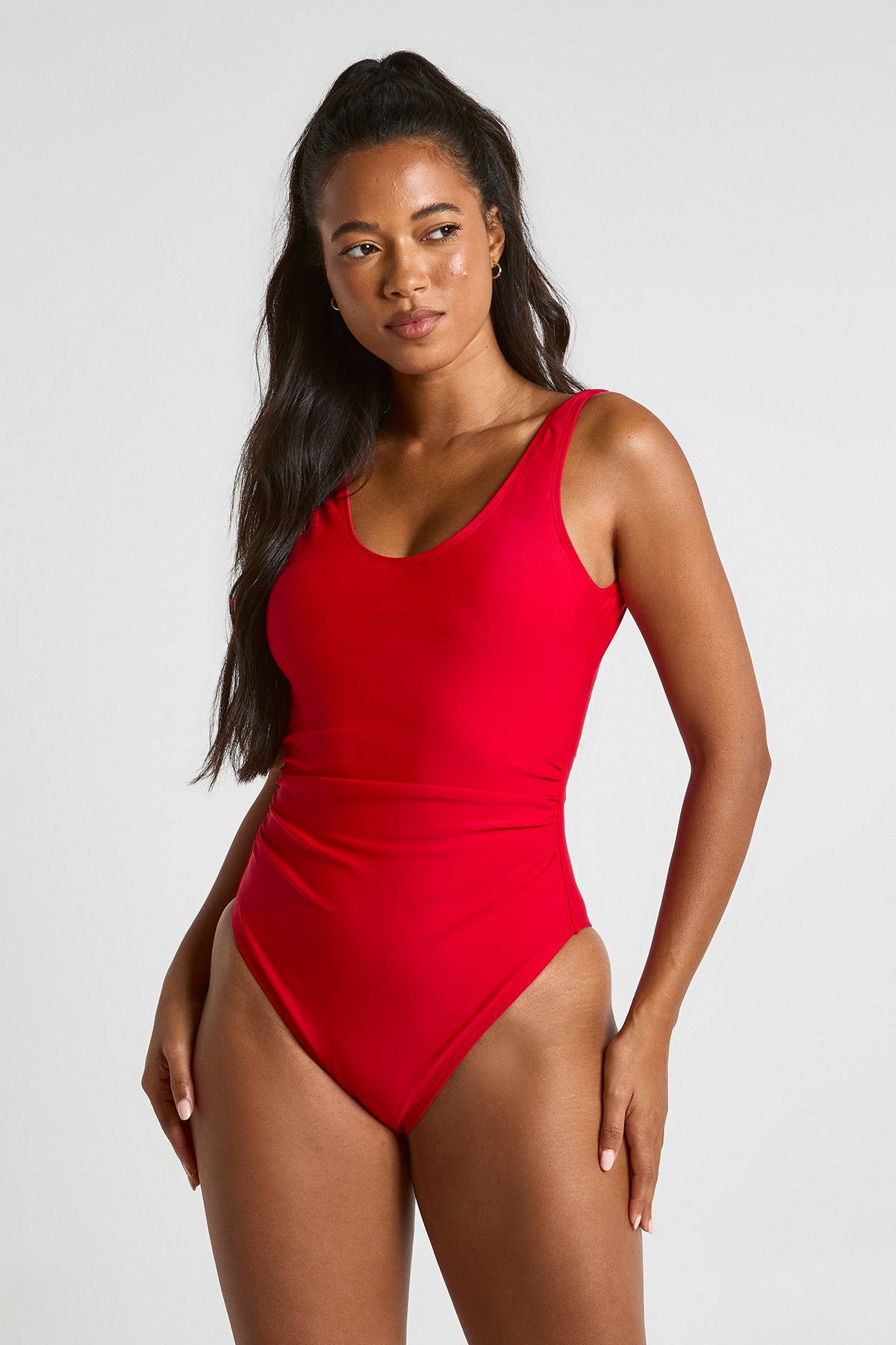 boohoo Maillot De Bain Échancré Avec Contrôle Du Ventre