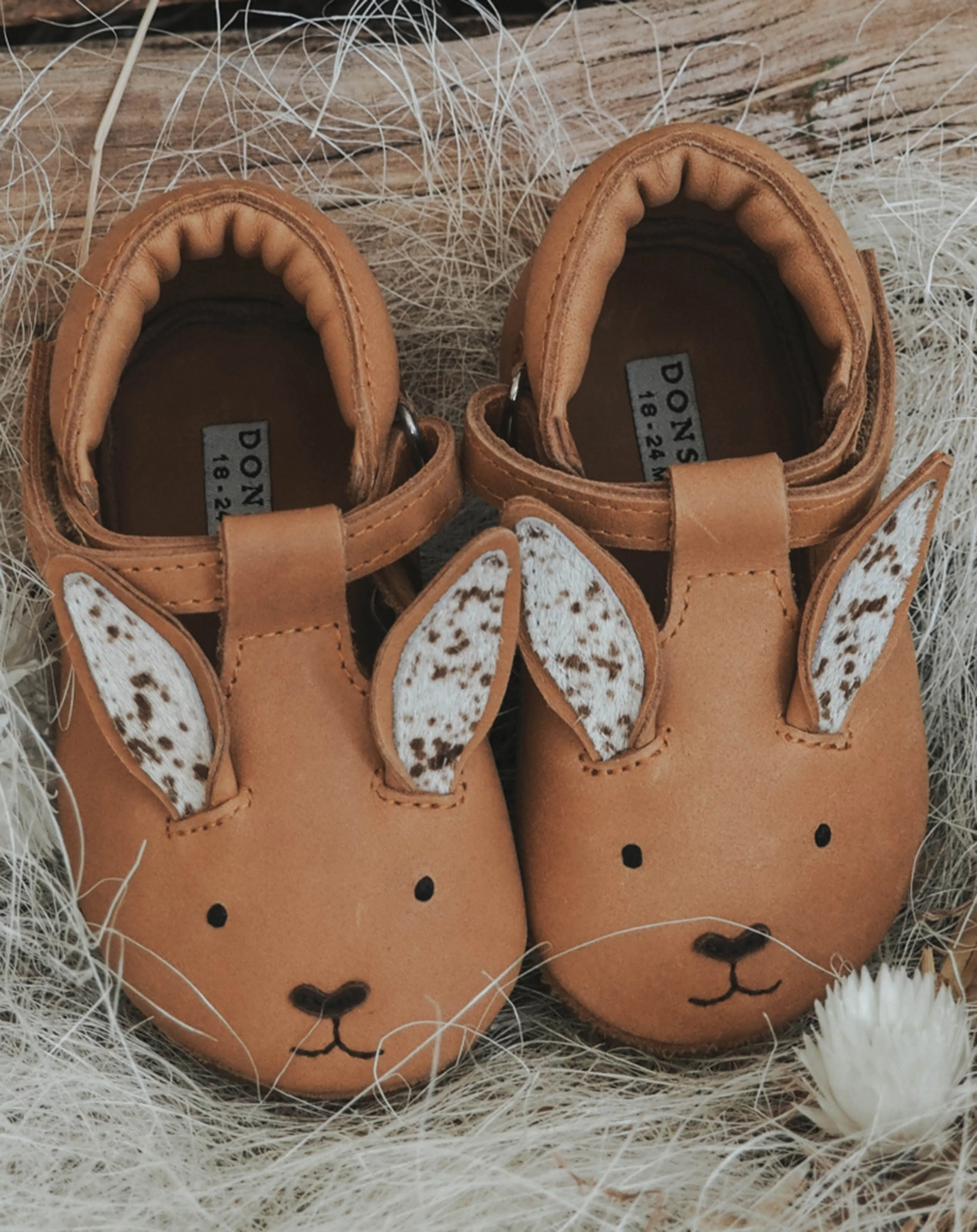 Krabbelschuhe SPARK EXCLUSIVE HASE in camel