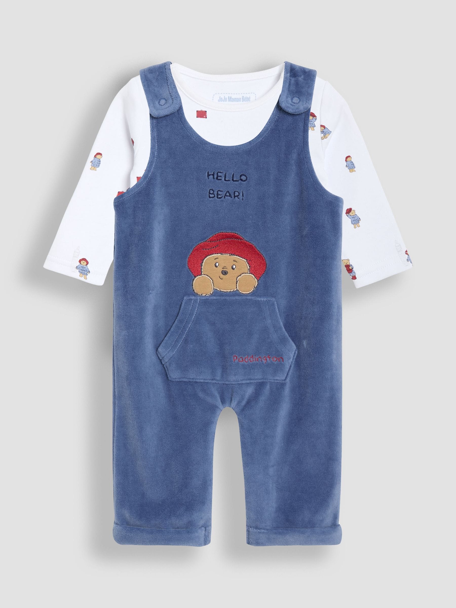 JoJo Maman Bébé Appliqué Dungaree Set
