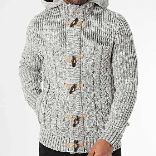 Veste Zippée Capuche KWH210 Gris Chiné