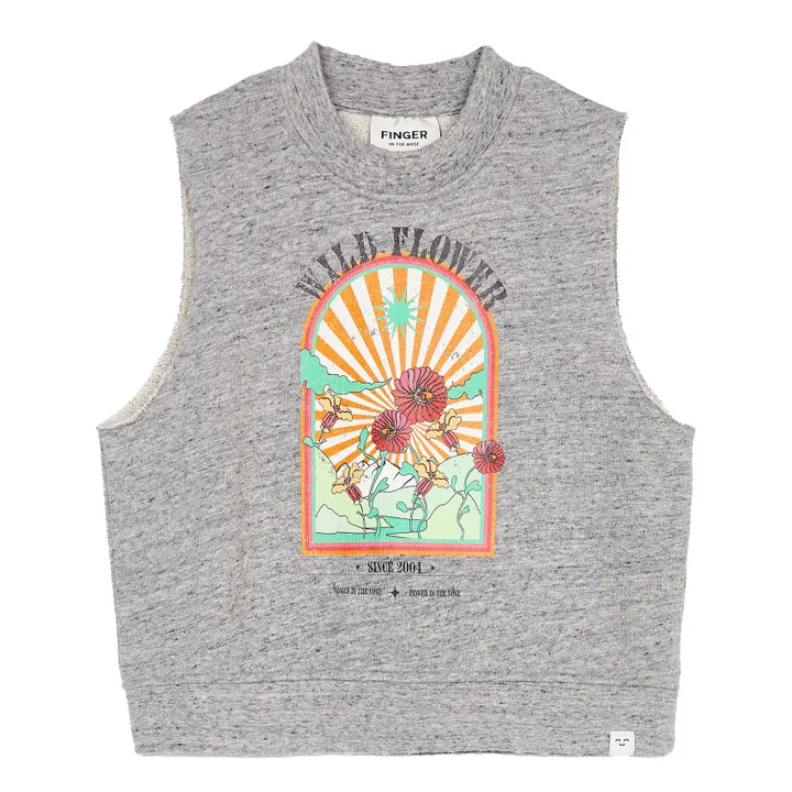 Finger in the nose Sweat Sans Manches Clem | Gris