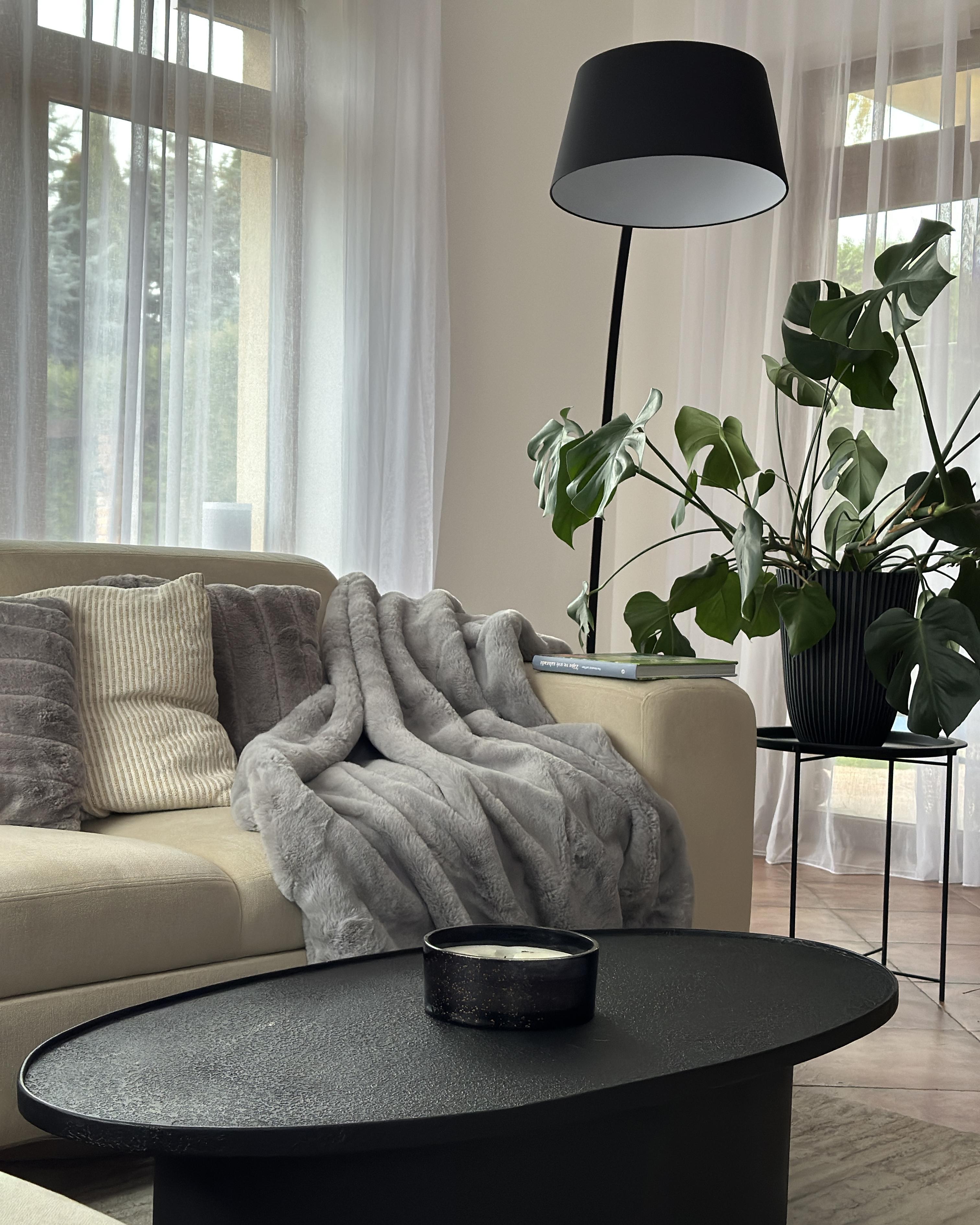 Staande lamp BENUE Metaal Zwart