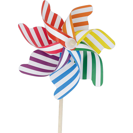 Stor mønstret vindmølle H: 74 cm - flere varianter - assorteret