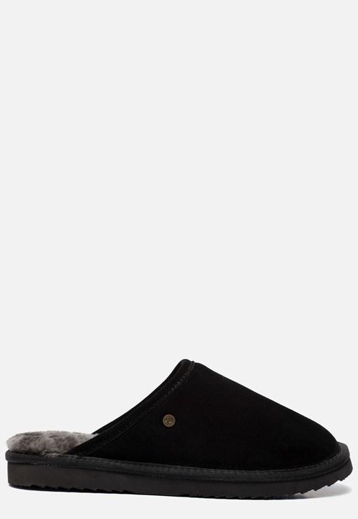 Warmbat Classic Pantoffels zwart Suede