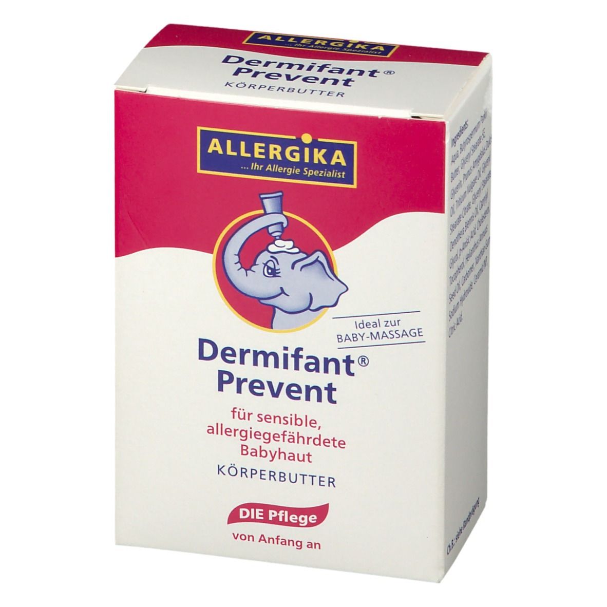 Dermifant® Prevent Körperbutter - Reichhaltige Körperbutter für sensible, allergie-gefährdete Babyhaut, speziell entwickelt für Babys & Kids aus Allergiker-Familien