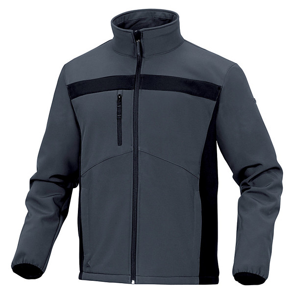 Veste de travail grise et noir Lulea 2 Deltaplus, Taille M