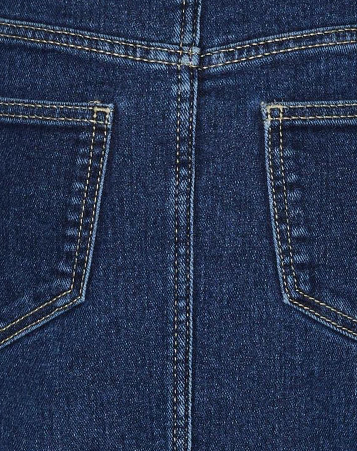 Jeansrock VMHEATHER CALF in medium blue denim