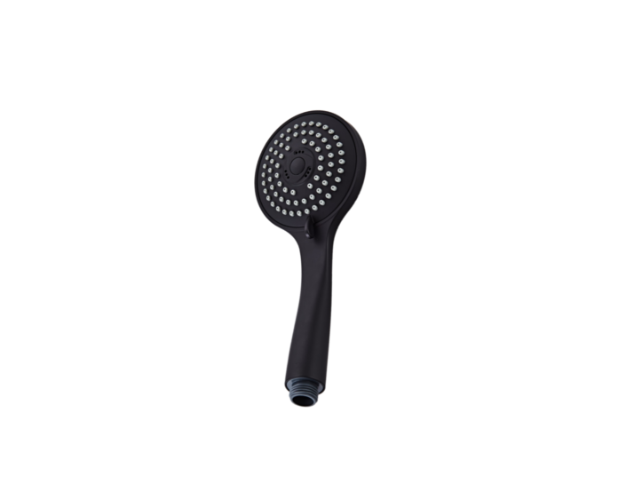 Saniclear Nero inbouw regendouche mat zwart met plafond arm, 20cm hoofddouche en 3 standen handdouche