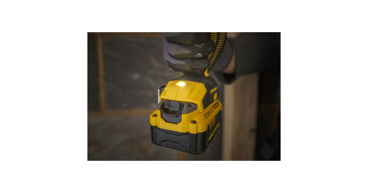 StanleyFATMAX V20 18V Slagschroevendraaier  (Zwart/geel, Accu en oplader inbegrepen, met koffer)