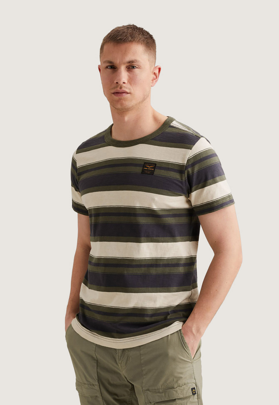 PME Legend Slub Striped Jersey