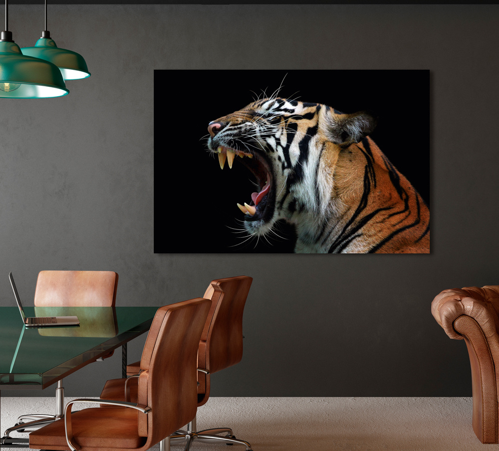 Akustikbild FAUCHENDER TIGER 80x120cm, 7kg