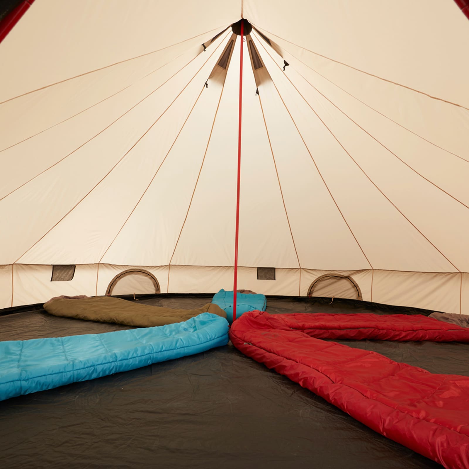 GRAND CANYON Indiana 10 Personen Rund Zelt Familien Gruppenzelt Tipi Wigwam Groß Farbe: Mojave Desert