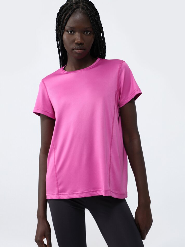 Pacote com 2 camisetas esportivas de manga curta - Violeta