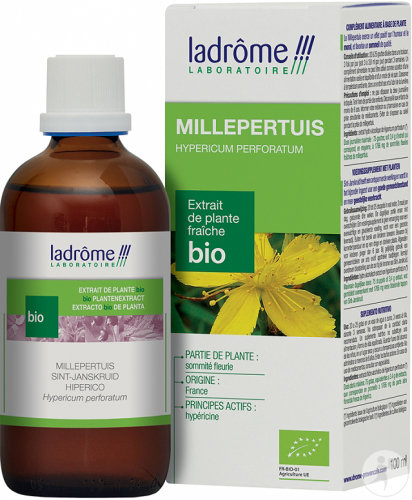 Ladrôme Millepertuis Extrait De Plante Fraîche Bio Flacon 100ml
