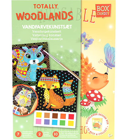 BOX CANDIY Kreas?t - Vandfarvekunsts?t - Totally Woodlands