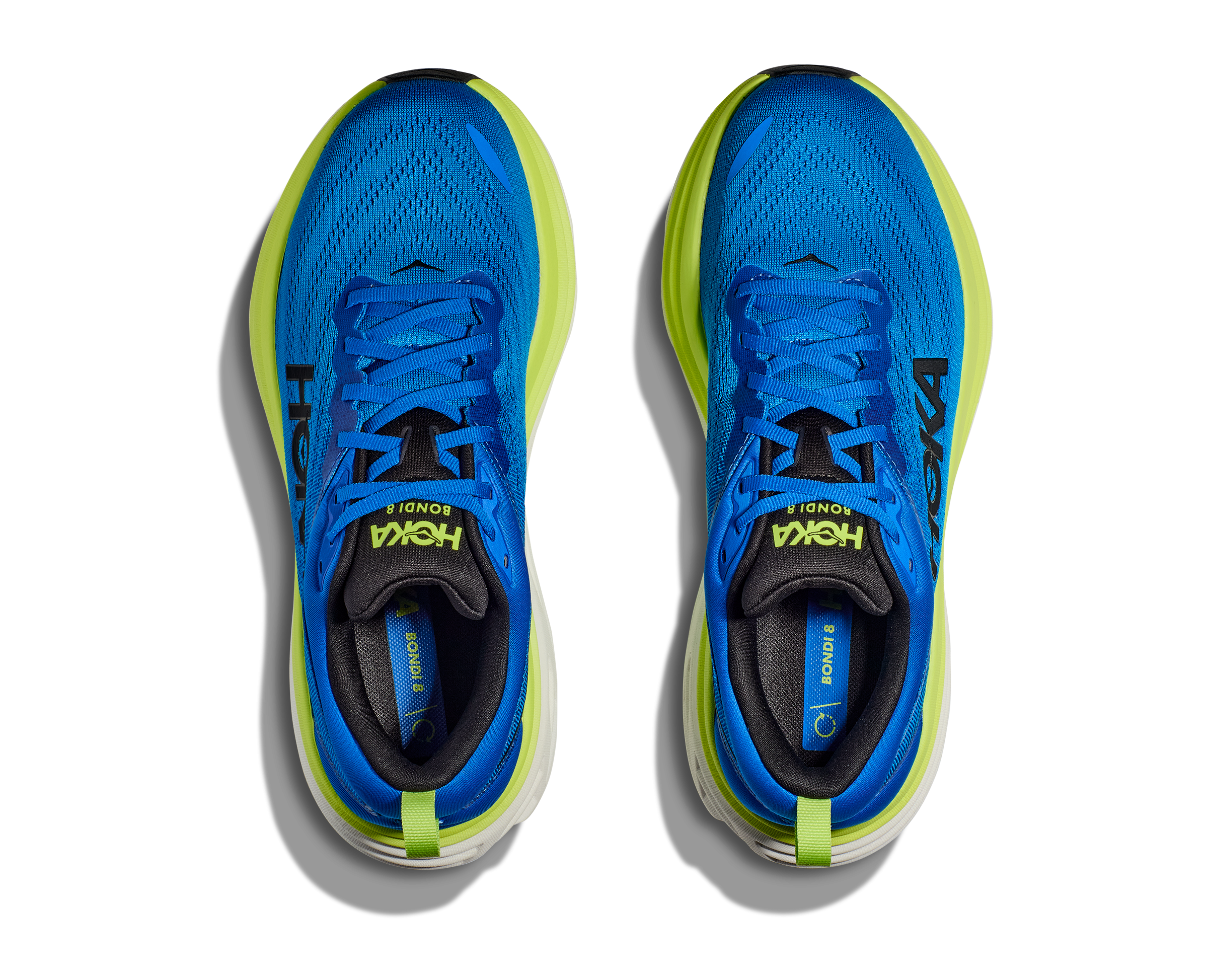 hoka bondi 8 loebesko herre 38 1123202 electric cobalt lettuce