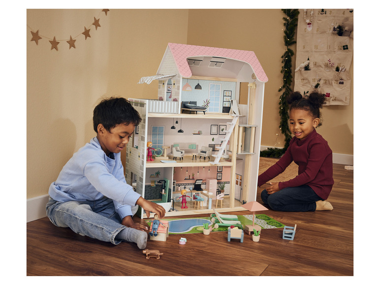 Houten poppenhuis-accessoires